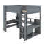 Lit mezzanine double avec bureau