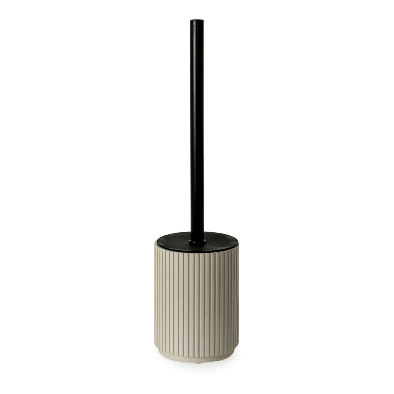 Berkeley Toilet Brush & Holder - White, Almond