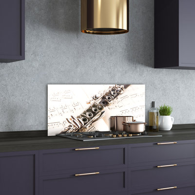 50cm W x 100cm L Glass Peel and Stick Panel
