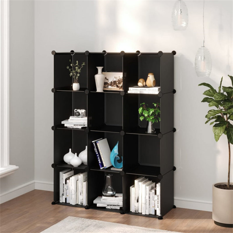 12 Pair Shoe Storage Box, Black
