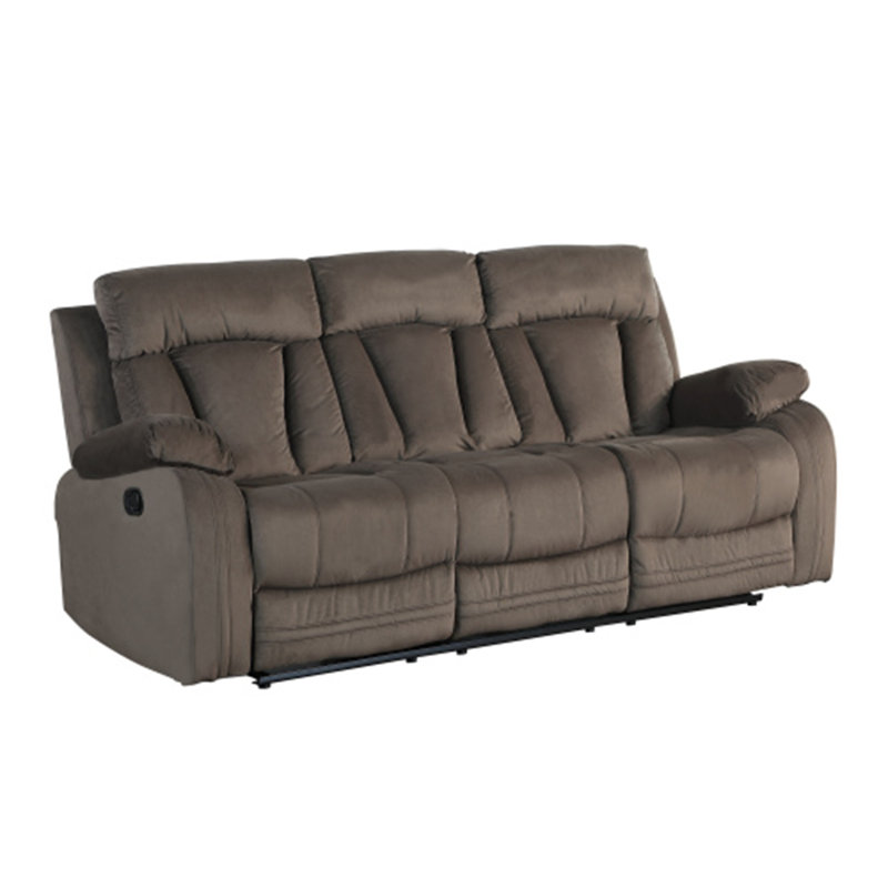 Canapé inclinable en tissu Global, Brun