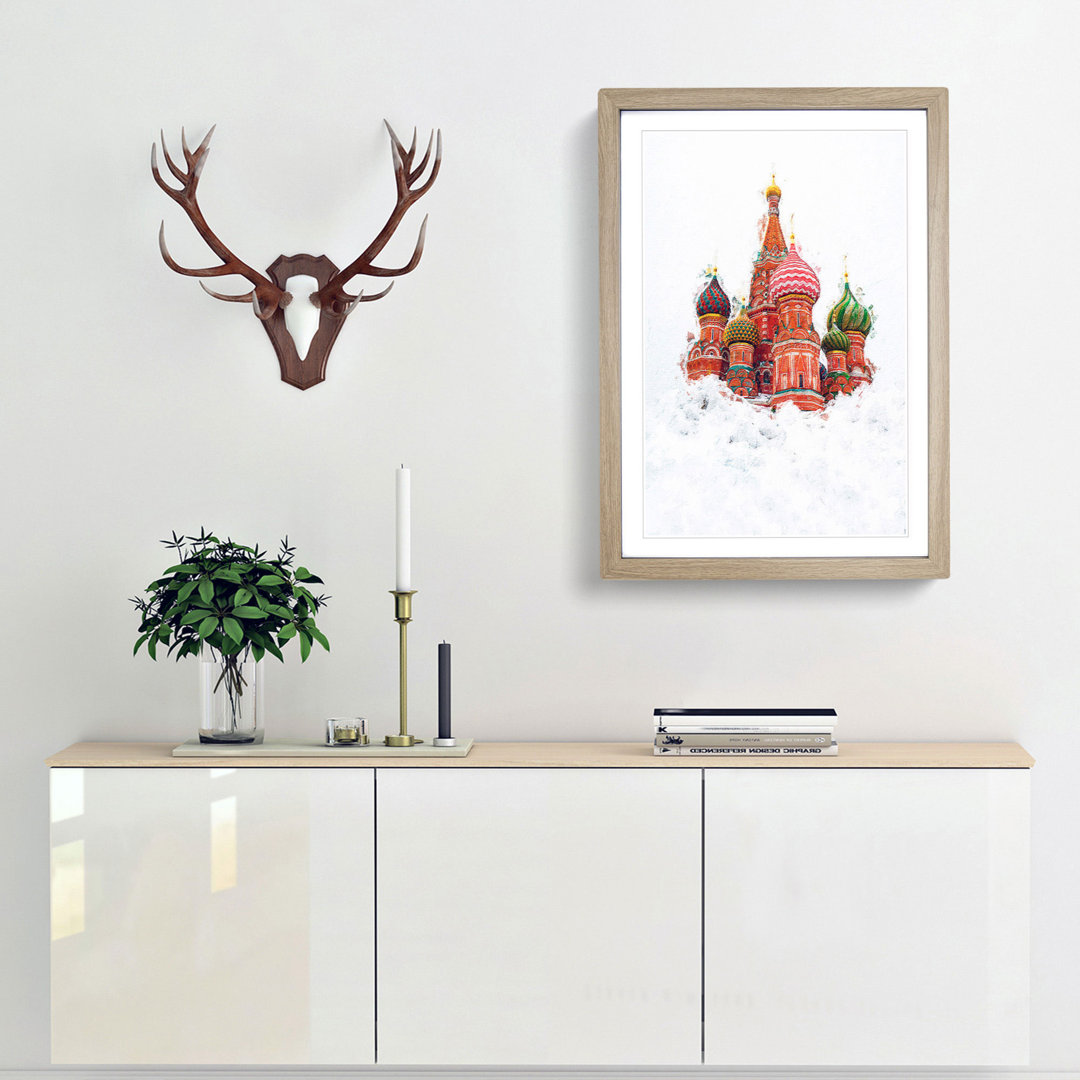 St Basils Cathedral in Moscow - Picture Frame Painting Print
