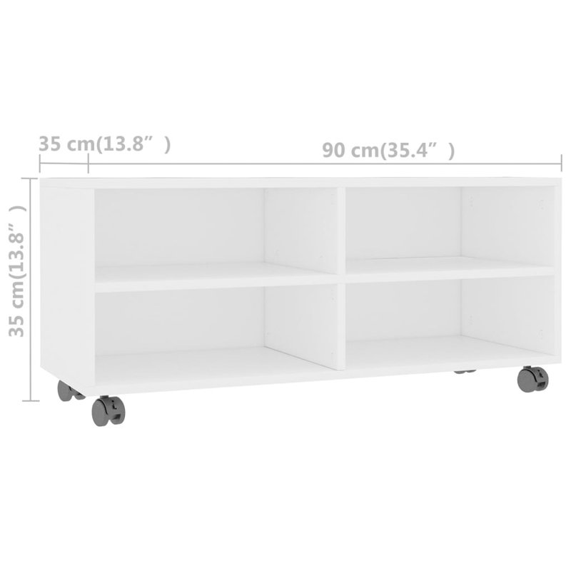 Hansford Unfinished TV Stand for TVs up to 43", White