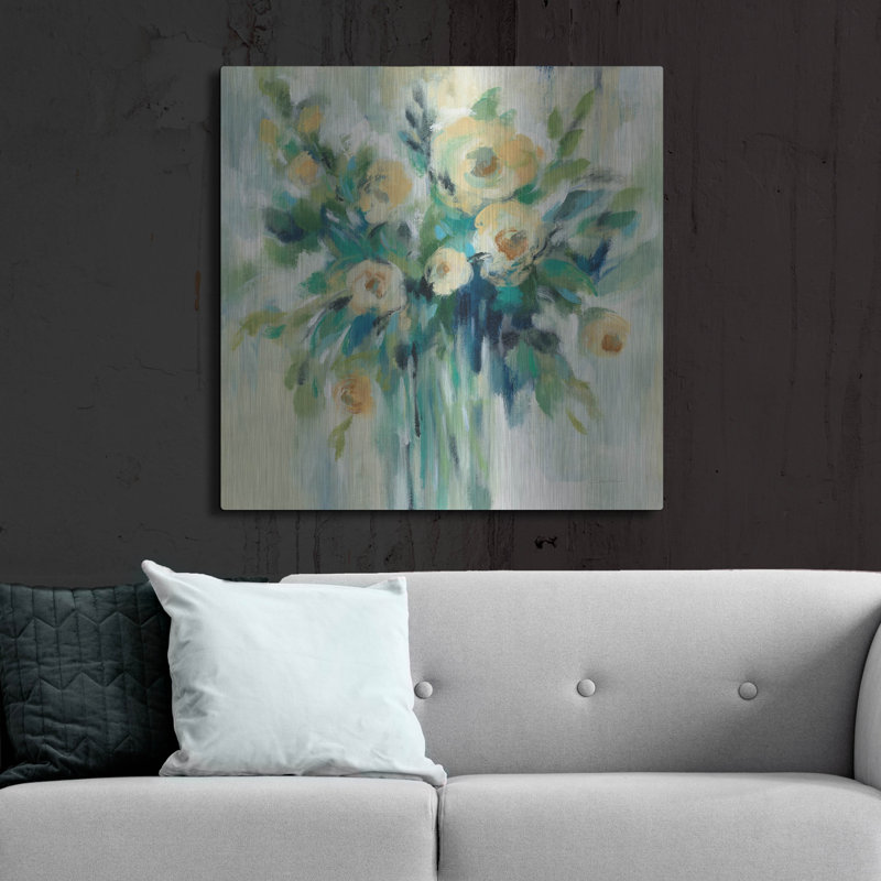 "Vase de fleurs" par Silvia Vassileva, H 36 po x l 36 po