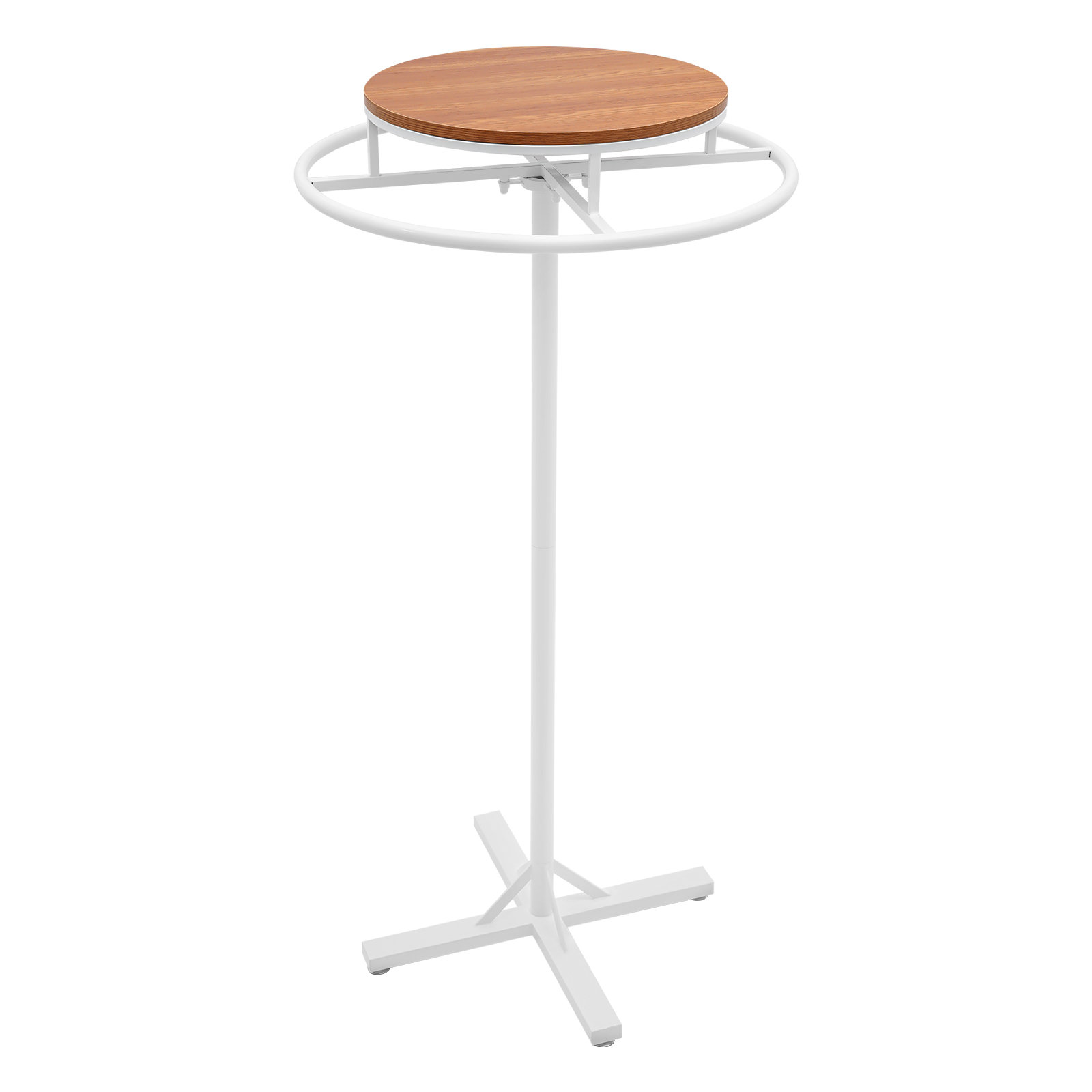 17 Stories 51.8In Rotating Round Clothing Rack, Clothing Display Rack ...