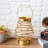 Metal Cordless Table Lamp 8 "H Metal Cage LED Cage Lamp with 6-Hour Timer