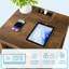 Table de chevet et table de bout 18 po avec station de charge et tablette de rangement ouverte-1003311157-1003901276