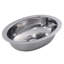 Hand Hammered Stainless Steel Oval Undermount Bathroom Sink