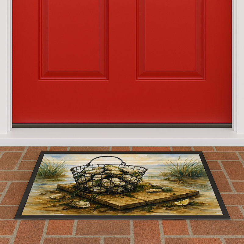 Oyster Catch Doormat, 18" W x 27" L