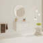 Meuble-lavabo mural avec évier, portes à fermeture douce, pour petite salle de bain