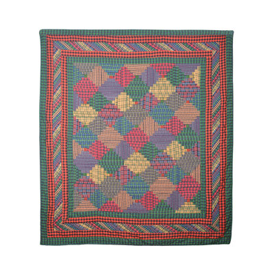 Raymond Rustic Geometric Shapes Quilt