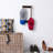 Wall Mounted Wood Hat Cap Coat Hooks Rack