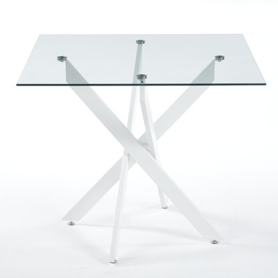Dining Table with Glass Top