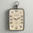 Rectangle Metal Hanging Wall Clock with Handle