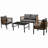 Multi-person Outdoor Sofa Combination with A Table, Suitable for Garden, Backyard and Balconies-586964469