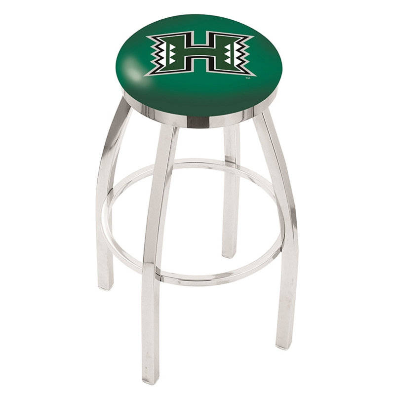 NCAA Swivel Counter and Bar Stool, Hawaii, "Bar Stool (30" Seat Height)"