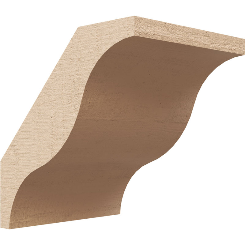 Attelle de genou en cèdre Funston, H 6 po x l 5 po x P 6 po