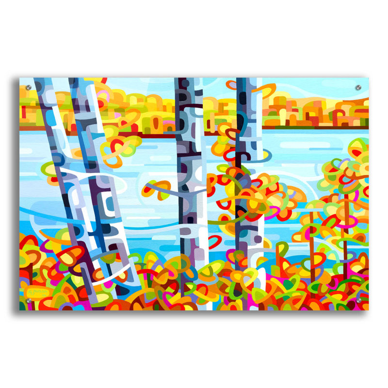" Lakeside " by Mandy Budan, 36" W x 24" H x 0.2" D