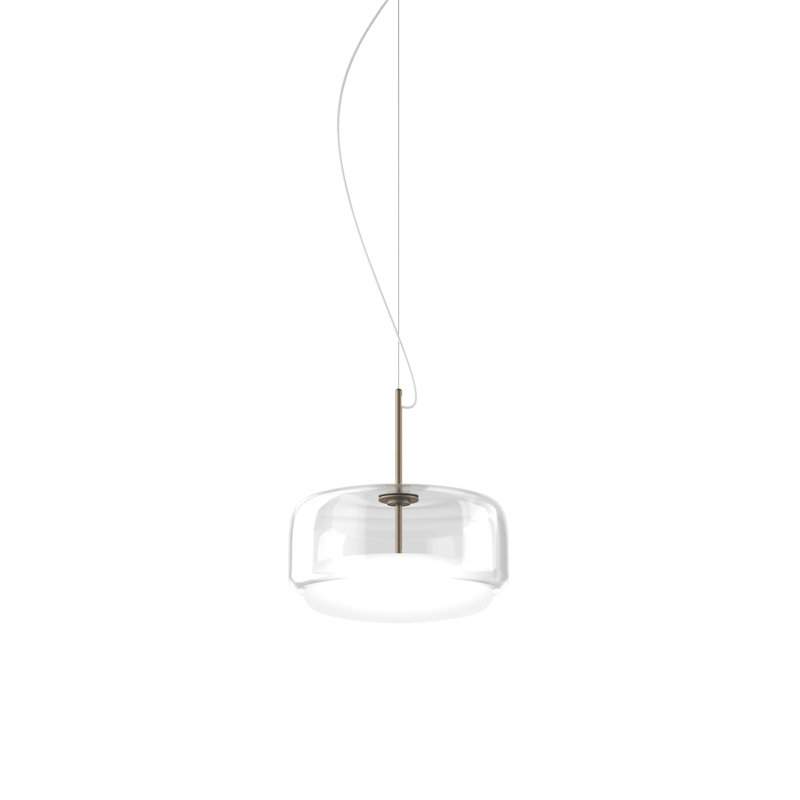 Jube 1 - Light LED Pendant, Matte Steel, 88" H x 15" W x 15" D, Crystal White
