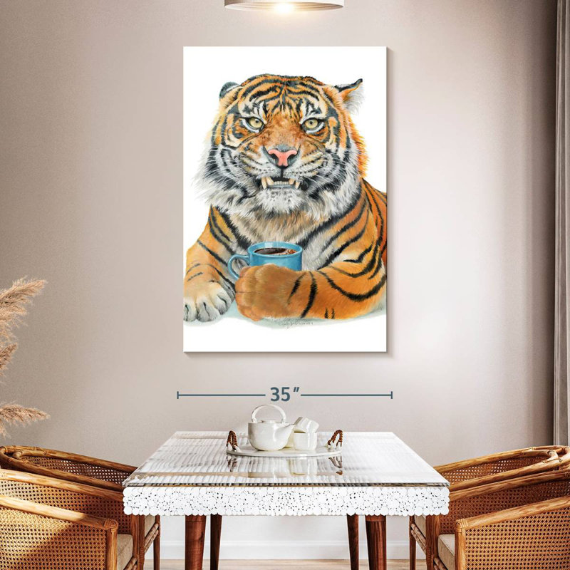 Brampt Too Early Tiger, 51" H x 34" W