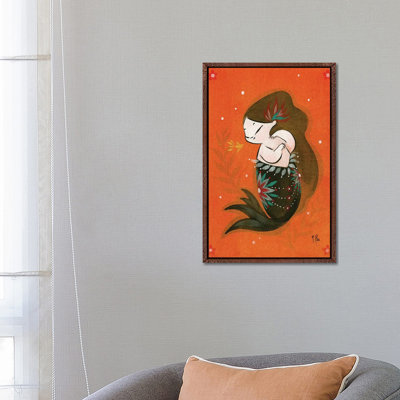 Goldfish Mermaid - Bubble Kiss by Martin Hsu - Painting on Canvas