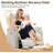 36''W Oversized Chenille Swivel Rocker Glider Recliner for Nursery Room, 26" Wide Seat with 2 Side Pocket-1121402420