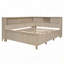 Lit de jour en bois avec tablettes de rangement et 3 tiroirs-470479454