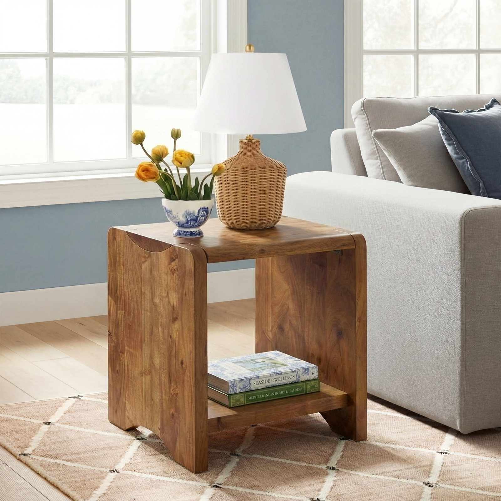 Badgley 22" Acacia End Table
