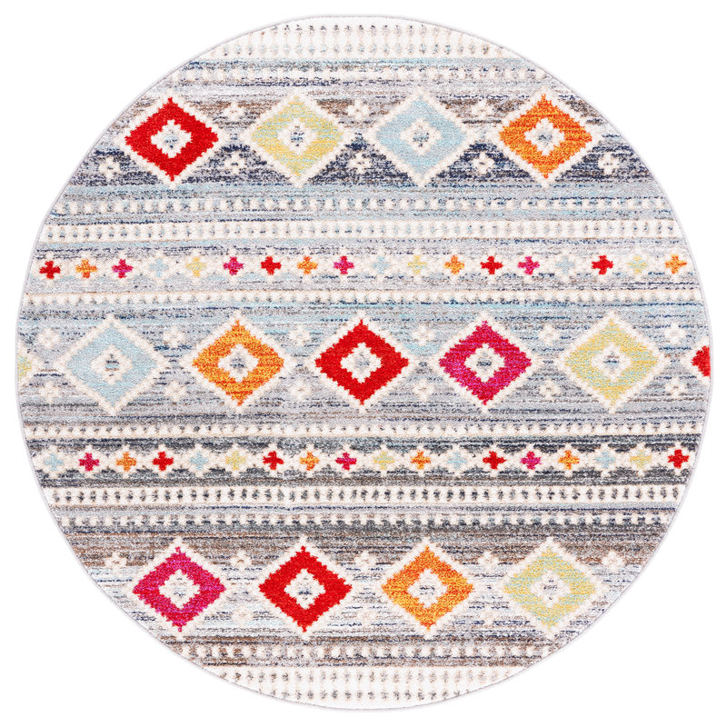 Jenifer Performance Southwestern Rug, Round 6'