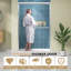 Porte de douche réversible coulissante double en verre trempé transparent l 48 po x H 72 po-101977041