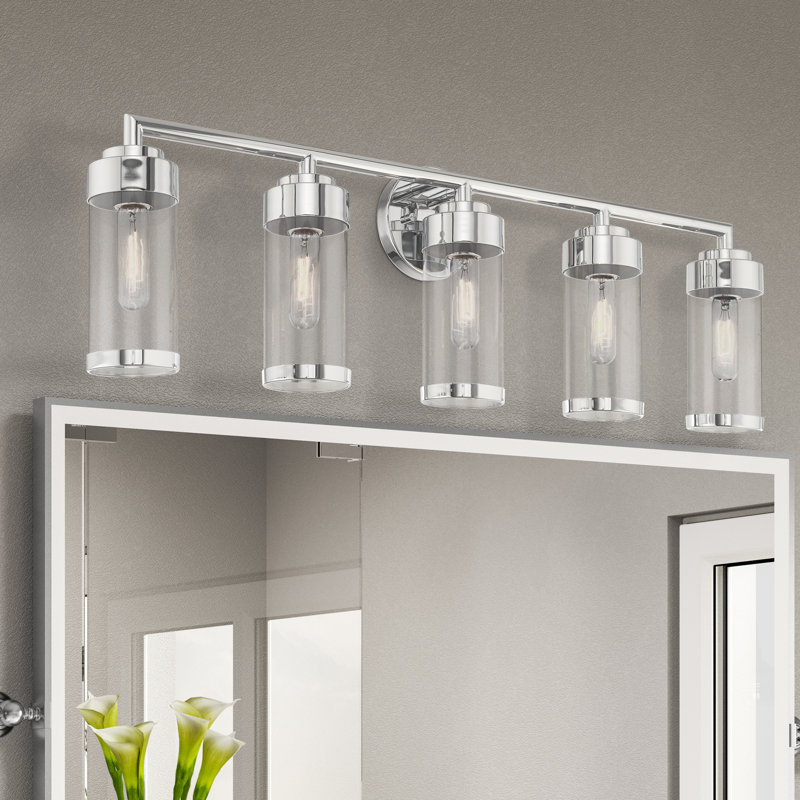 Binghamton 5 - Light Dimmable Vanity Light, Polished Chrome