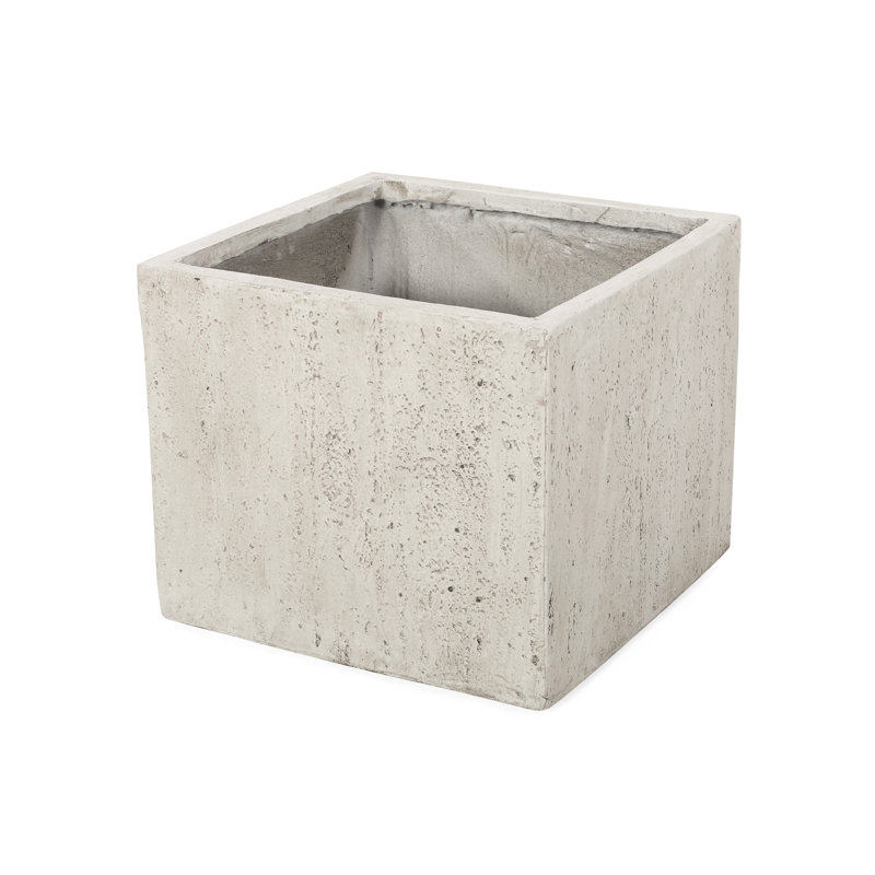 21.19In X 18.78In Lightweight Concrete Front Walkway Decor Planter - Magnesium Oxide Add A Chic Touch To Your 21.5" W 21.19" D 18.78" H Patio Transform Into