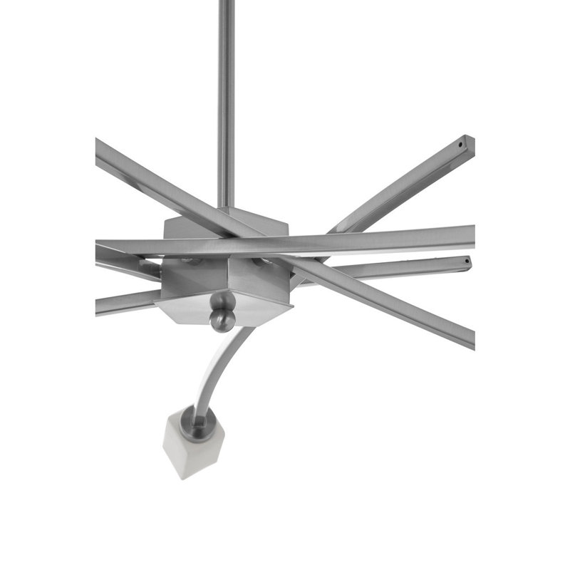 Siddiqi 5 - Light Silver Geometric Pendant