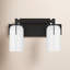 Éclairage pour salle de bain 2 lumières Irela en noir-918299682-918299695-877385032