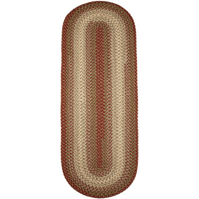 Tapis intérieur / extérieur tressé à la main à motif géométrique Deserie
