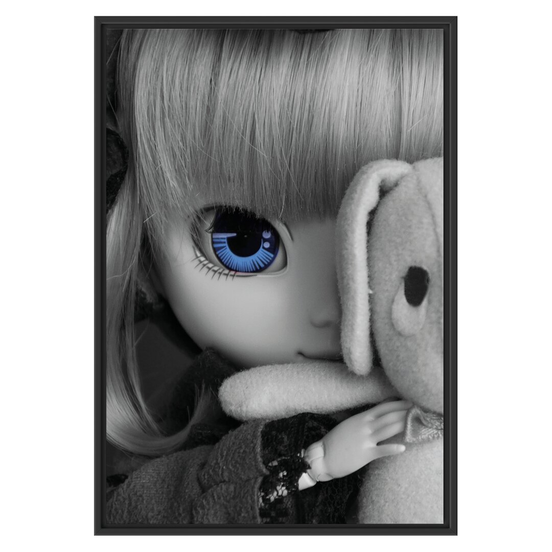 Gerahmtes Wandbild Rotkäppchen-Pullip