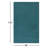 Americus Handwoven Wool Teal Area Rug-768188564
