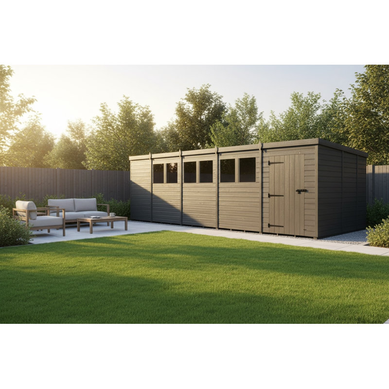 19x9 Pent Composite Shed