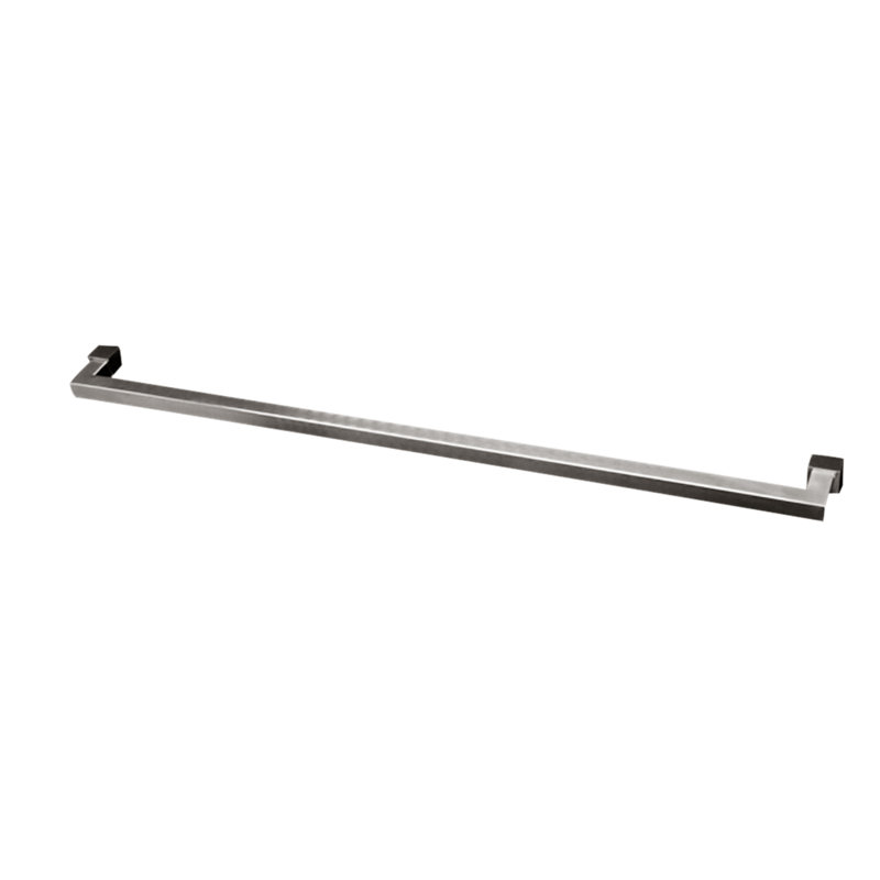 Quadro Towel Bar, Polished Stainless Steel, 0.88" H x 24.5" L x 3.25" D