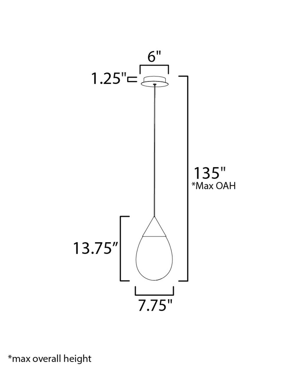 Alheidis Single Light Glass Dimmable LED Pendant, Polished Chrome, Clear