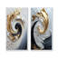 Tourbillon cosmique I - ensemble de 2 pièces d'art abstrait spirales-467274305-467274319