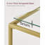 Sebero 100cm Glass Top Console Table-347956751