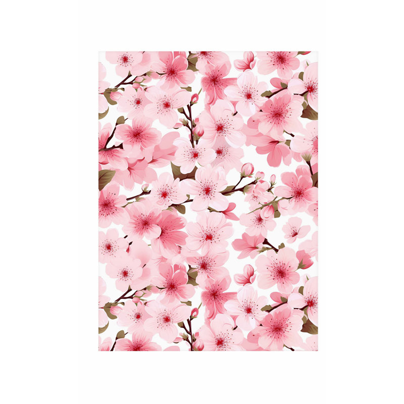 Art floral asiatique, fleurs de cerisier, fleurs de cerisier, H 30 po x l 20 po