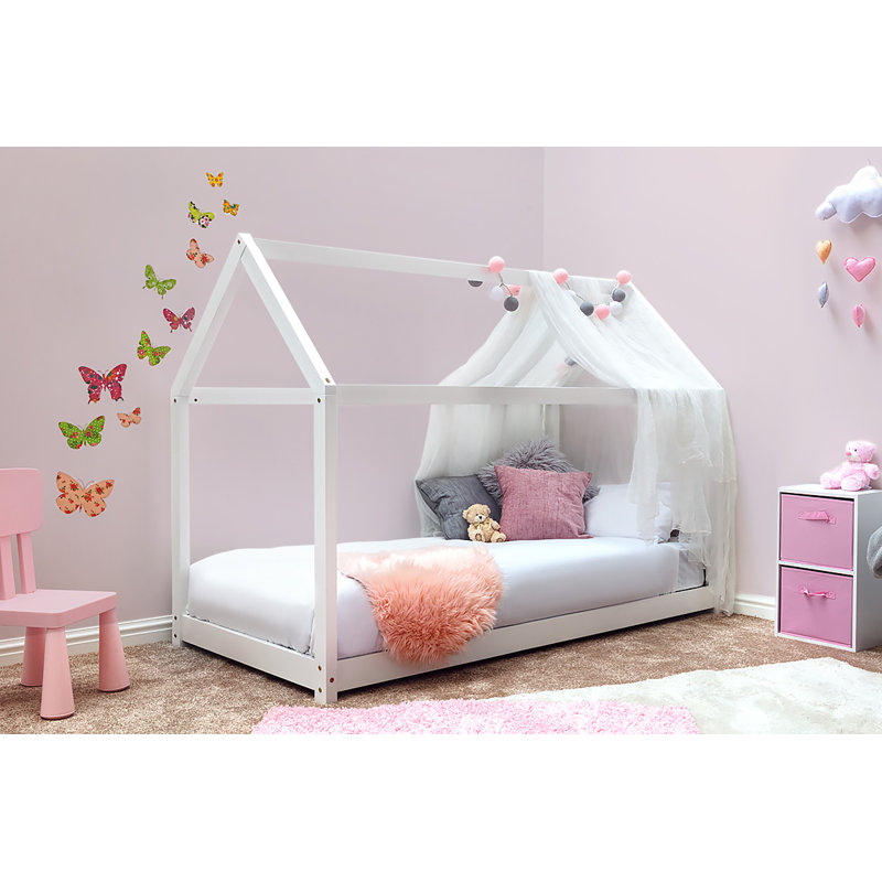 Mosley Single (3') Platform House Beds, Single (3'), Sprung, White