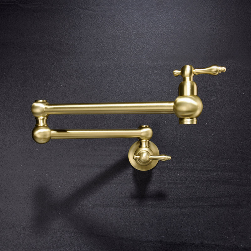 Pot Filler Faucet Wall Mount, Gold