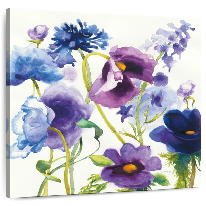 Harnek - jardin mixte bleu et mauve I, H 39 po x l 39 po