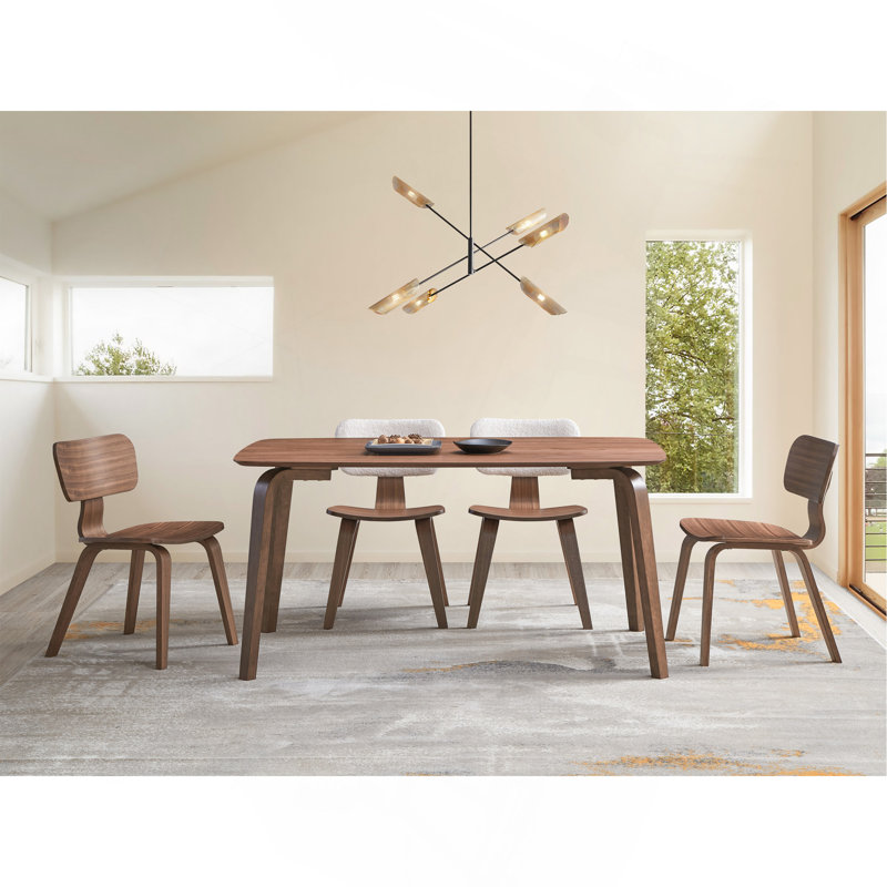 Casson Walnut Finish Dining Table