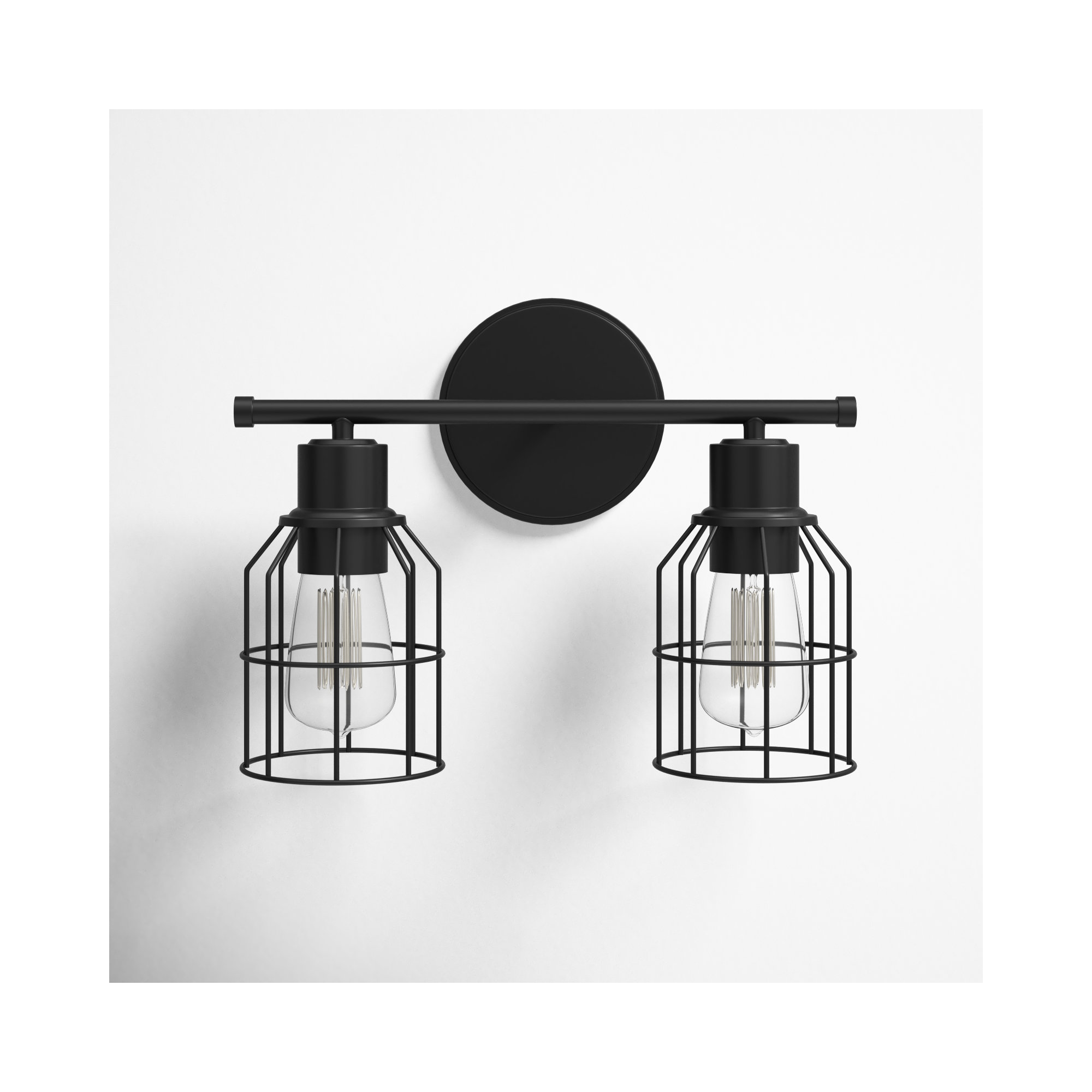 2 Light Dimmable Vanity Light, Oil Rubbed Bronze