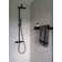 LAVANDA Metal Floating Shelf with Towel Bar