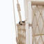 Canapé-lit d'extérieur en corde tissée pour 2 personnes Trexm, causeuse de patio suspendue avec coussins moelleux pour cour, balcon et cour-1211155892